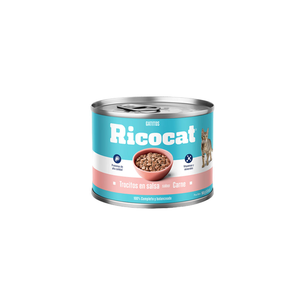 Trocitos en Salsa Ricocat Sabor Carne