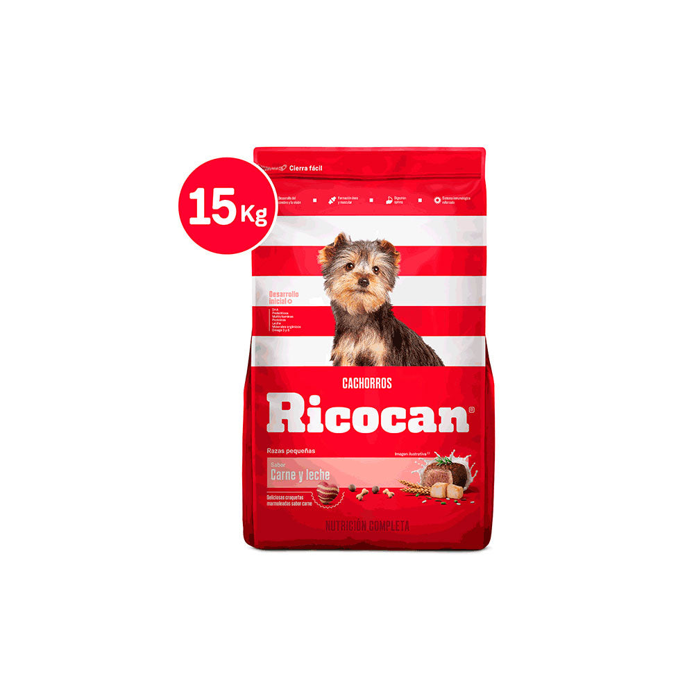 Alimento para Perros Cachorros Ricocan Sabor Carne 15kg