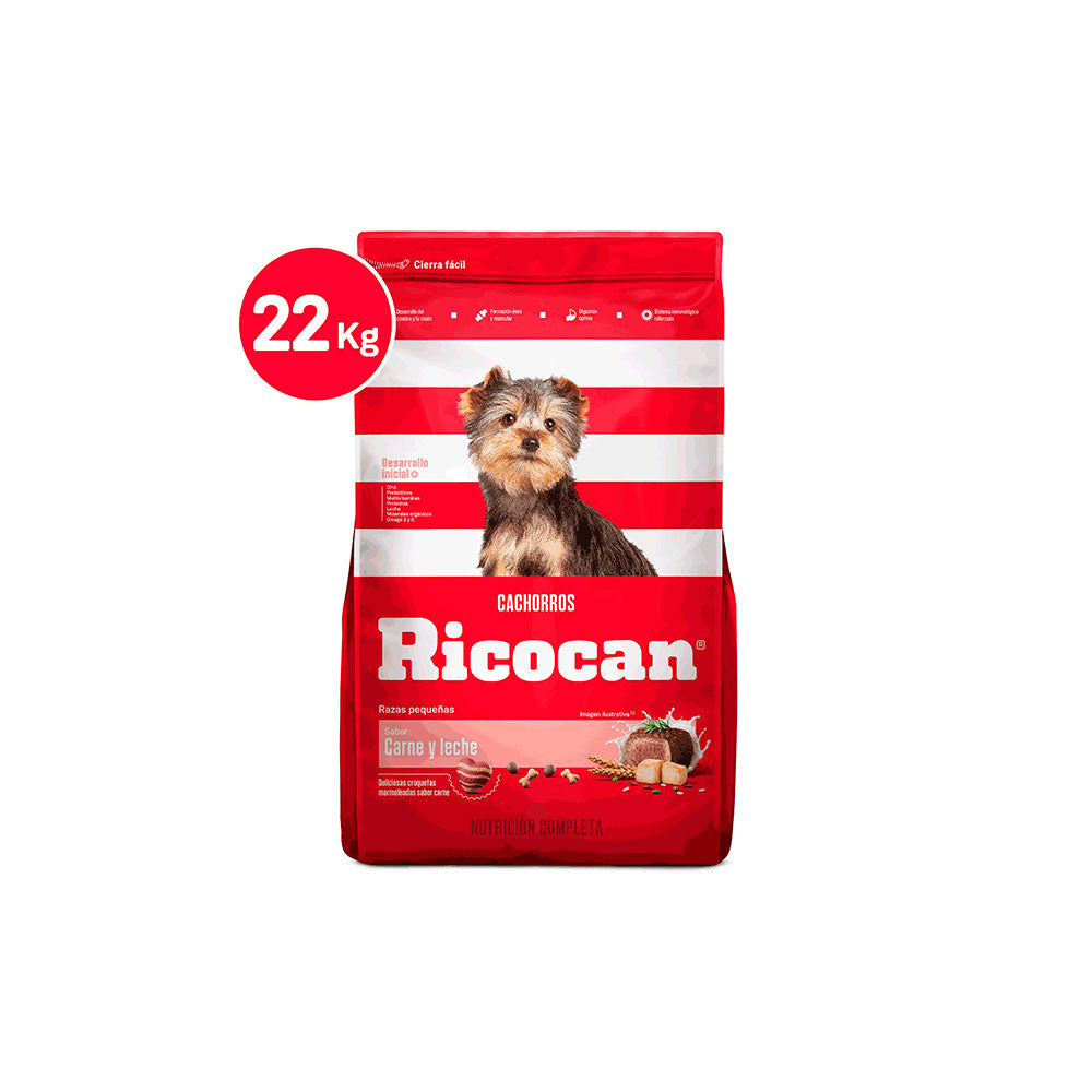 Alimento para Perros Cachorros Ricocan Sabor Carne 22kg
