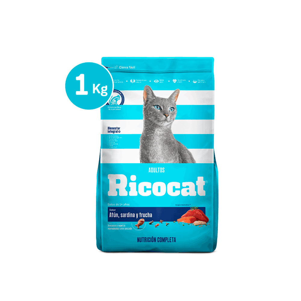 Alimentos para Gatos Ricocat Sabor Atun 1kg.