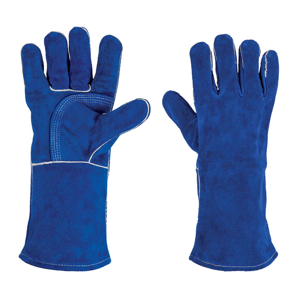 Guantes Truper Azules Reforzados para Soldador