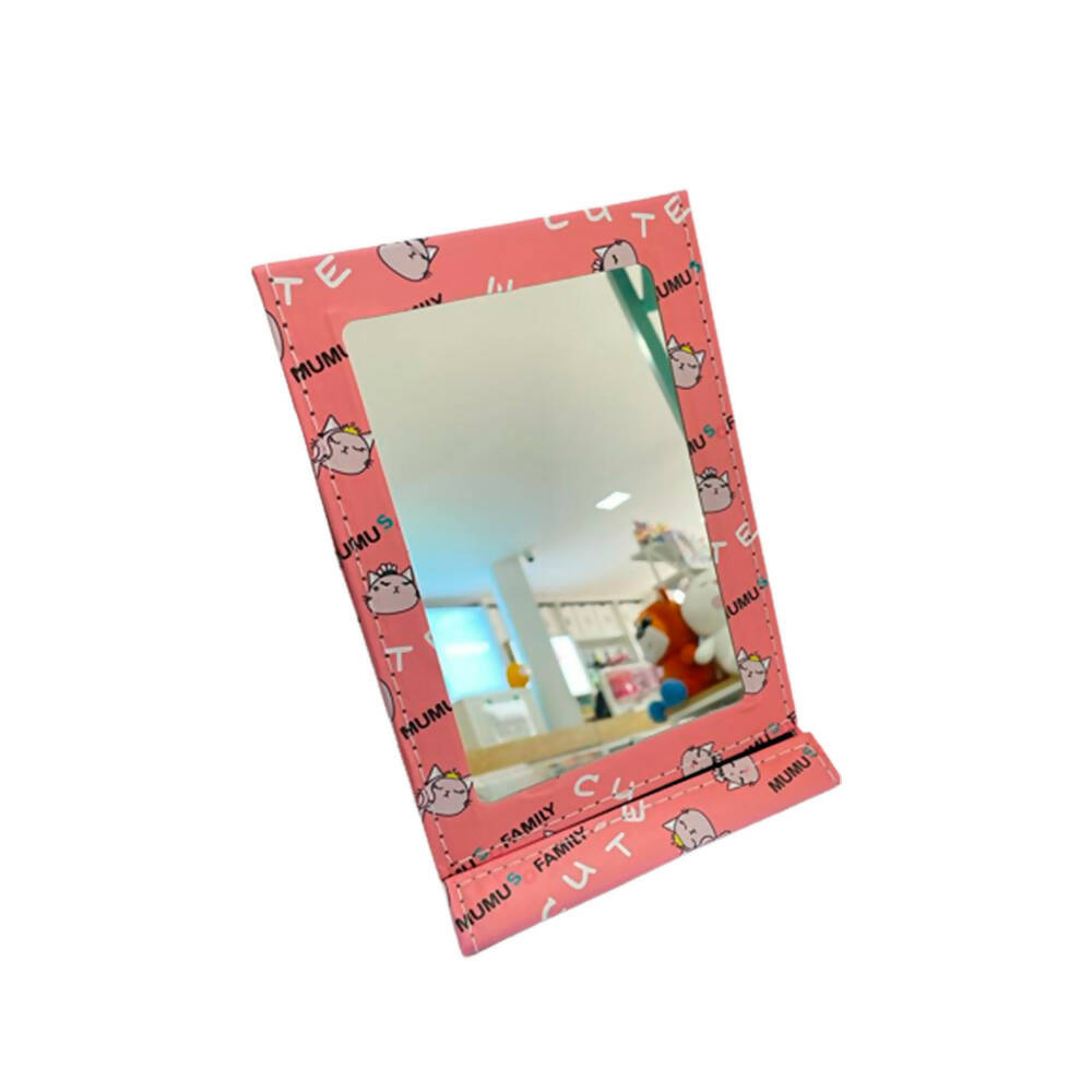 Espejo Mumuso De Escritorio Tri Fold Family Rosa