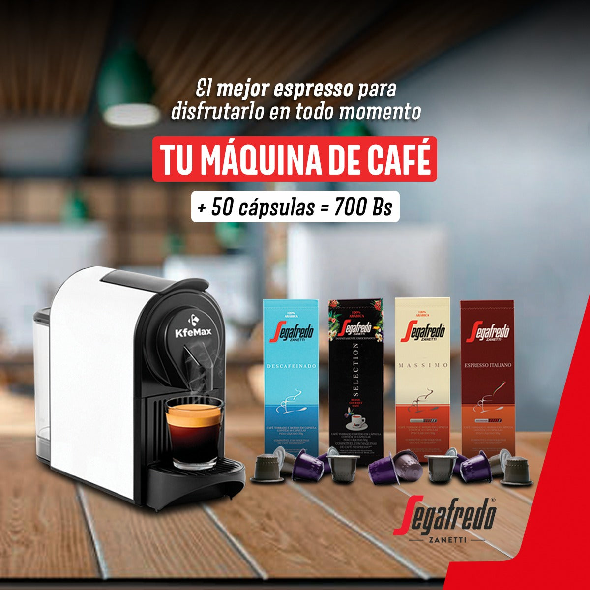 PROMOCION MAQUINA CAPSULAS KFEMAX