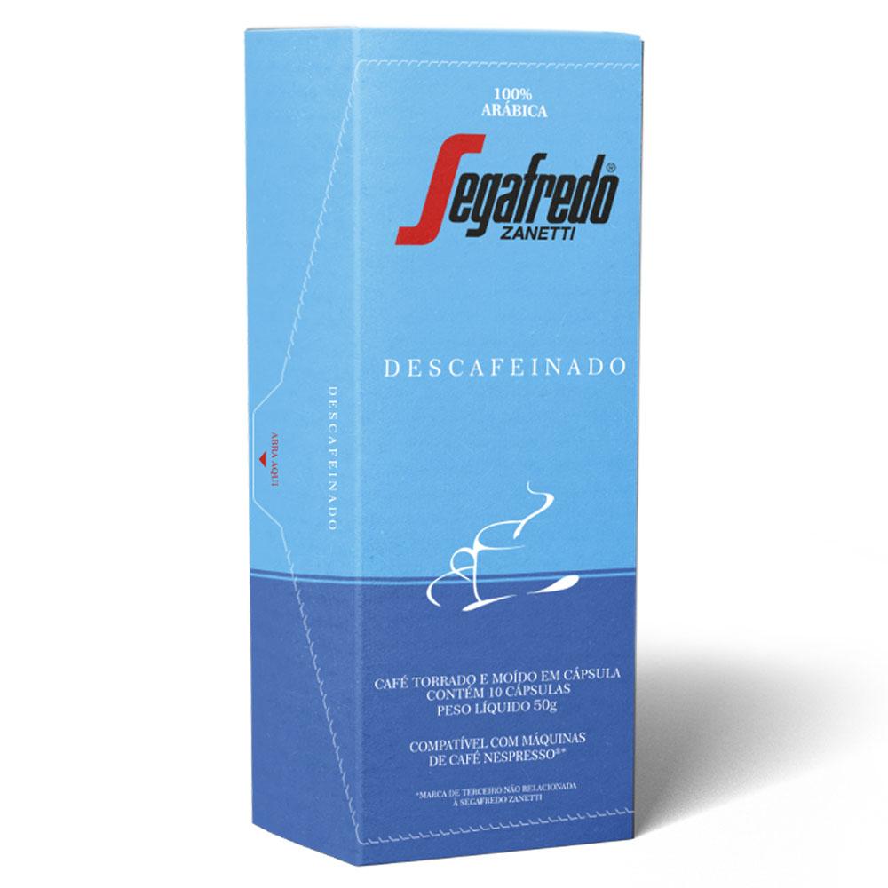 Cápsulas de Café Tipo Nespresso - Segafredo Zanetti - Descafeinado