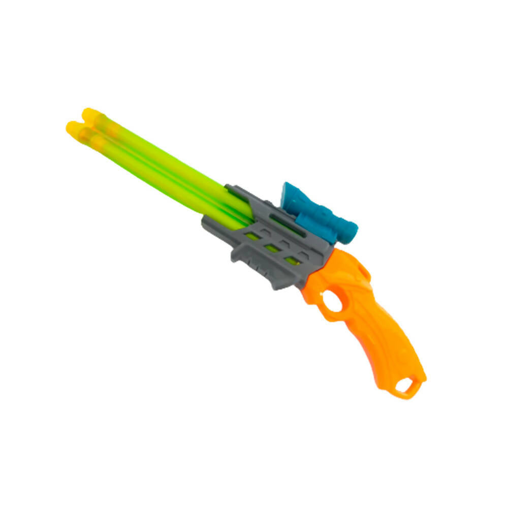 Pistola Agua Mumuso Doble Tubos 46cm
