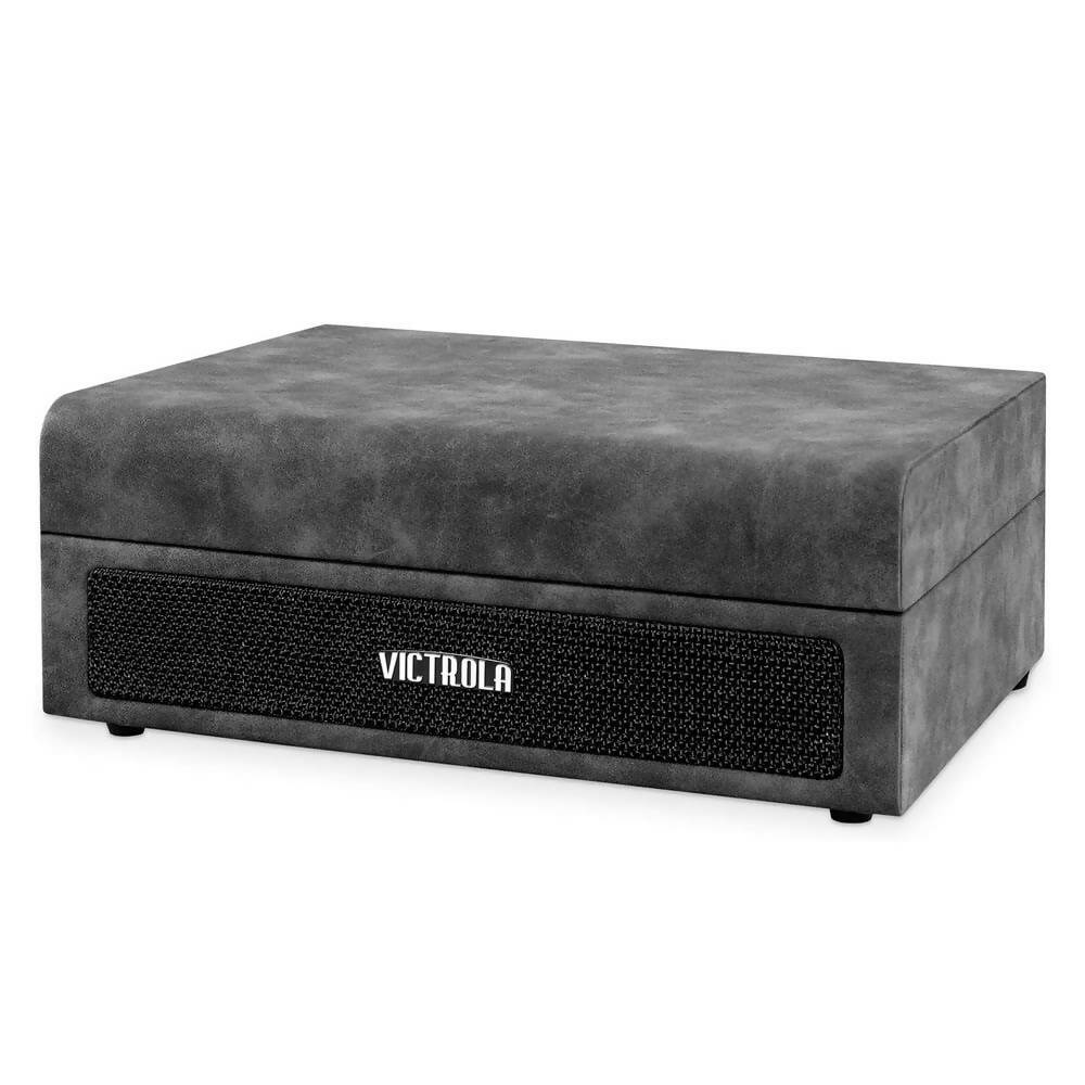 Tocadiscos Victrola Portátil de Maleta Color Plomo