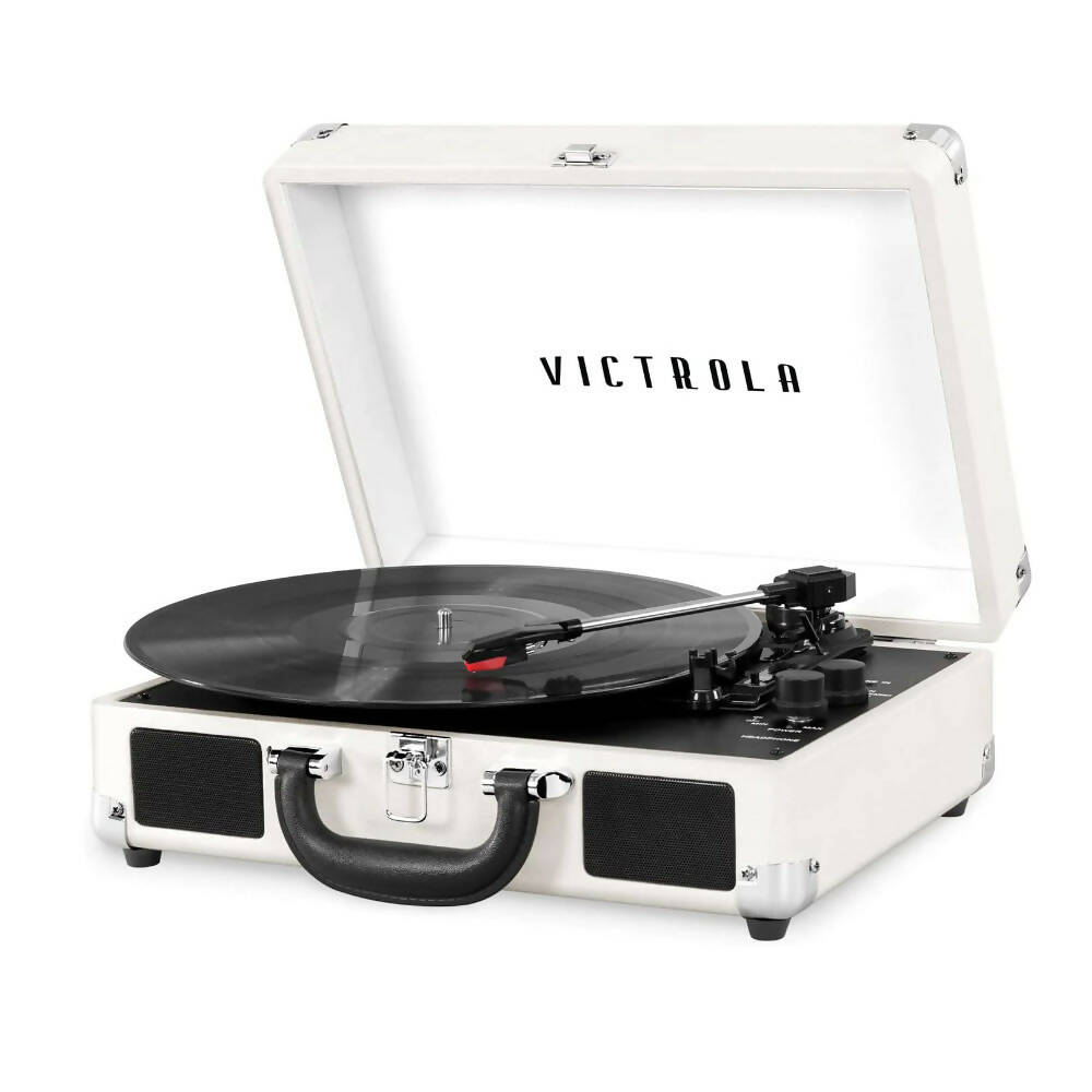 Tocadiscos Victrola Portátil de Maleta Color Blanco