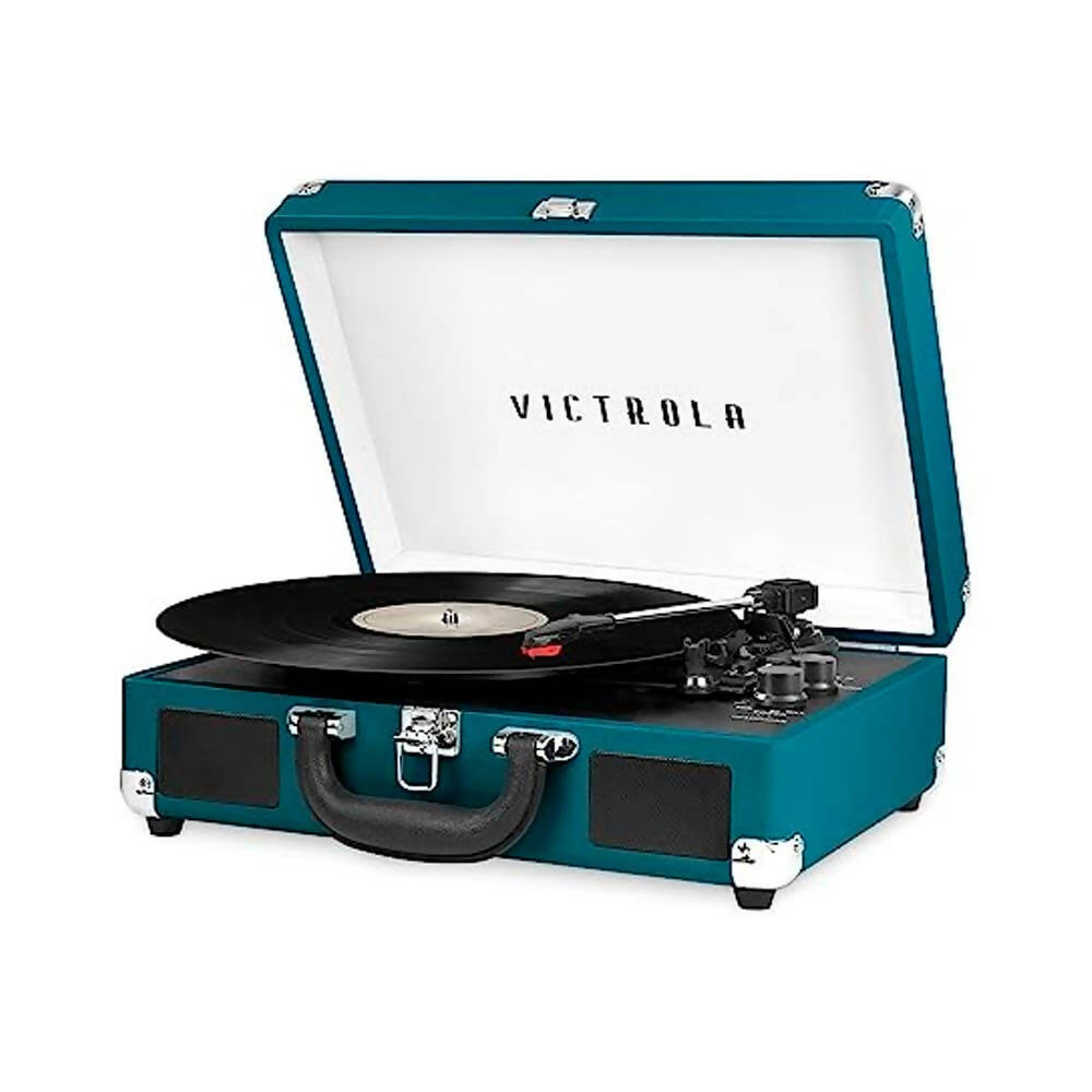 Tocadiscos Victrola Portátil de Maleta Color Azul Coral
