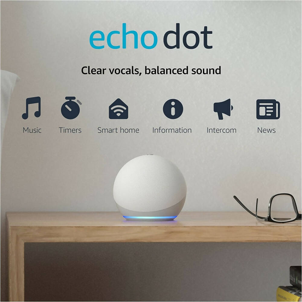 Parlante Inteligente Alexa Echo Dot 4ta Gen Color Blanco - Amazon