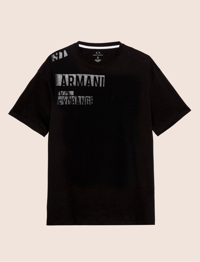 Polera Armani Exchange con Logotipo en Bloque tonal