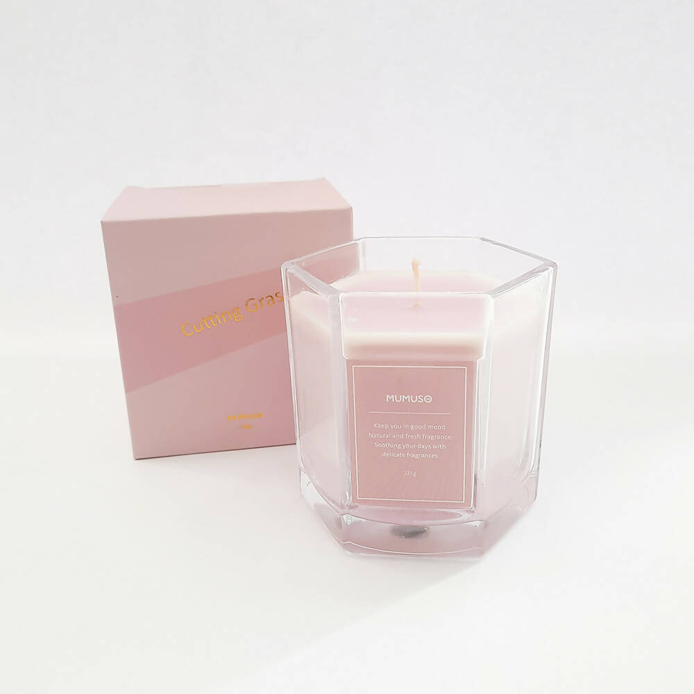 Vela Mumuso Perfumada Hexagonal Rosa