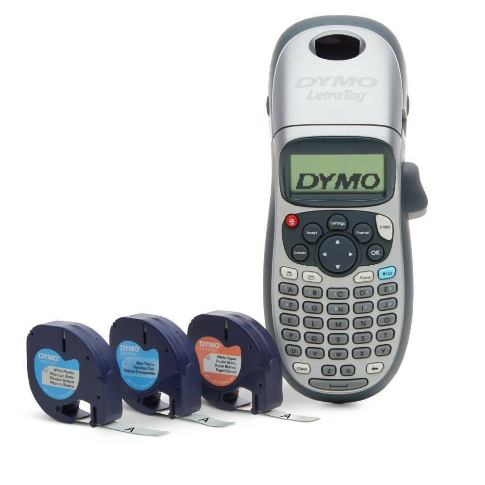Rotuladora Etiquetadora Dymo LetraTag Plus 100H + 3 cintas + soporte - Dymo ‎1955663